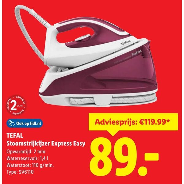 Tefal Stoomstrijkijzer Express Easy