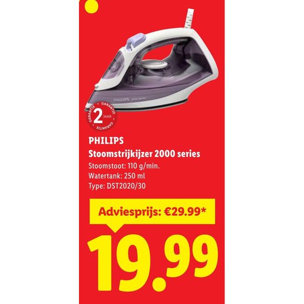 Philips Stoomstrijkijzer 2000 series