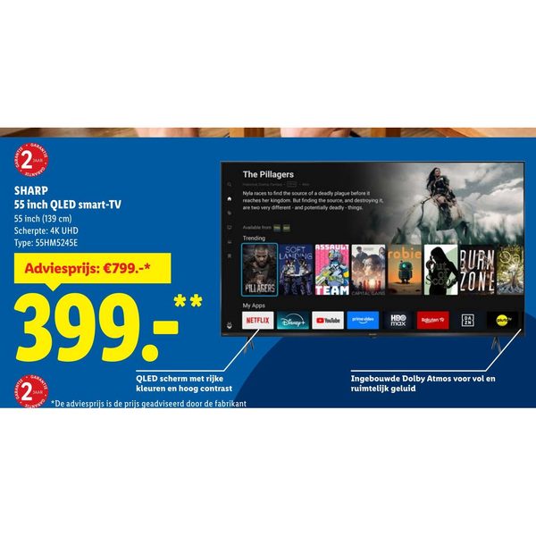 SHARP 55 inch QLED smart-TV