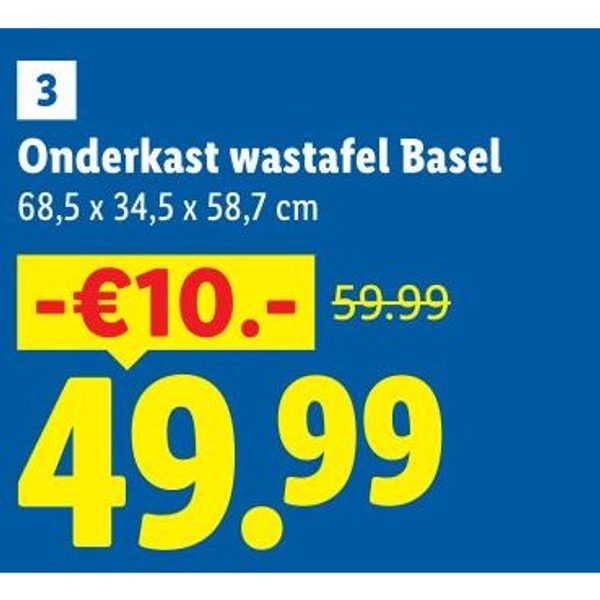 Onderkast wastafel Basel
