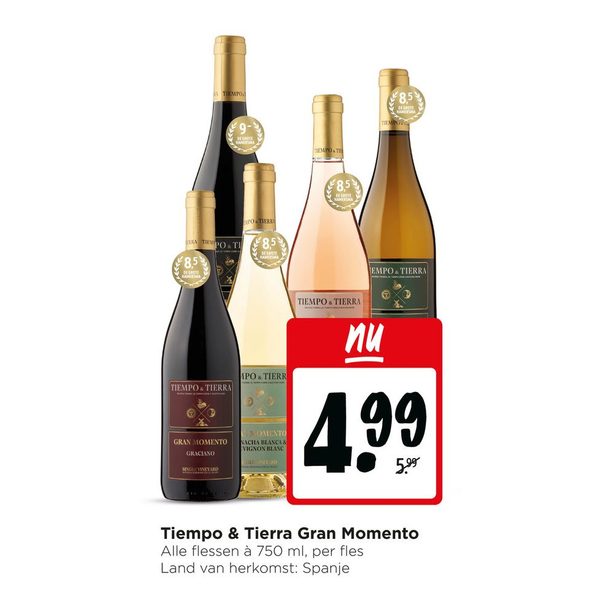 Tiempo & Tierra Gran Momento wijn
