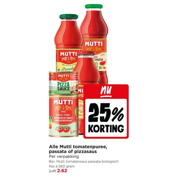 Alle Mutti tomatenpuree, passata of pizzasaus