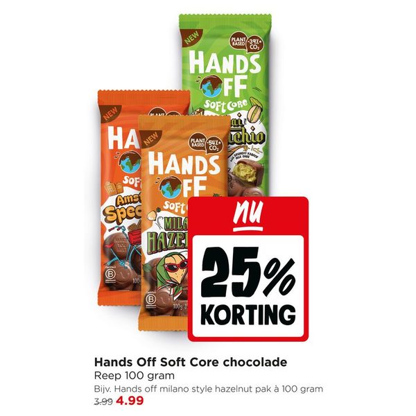 Hands Off Soft Core chocolade