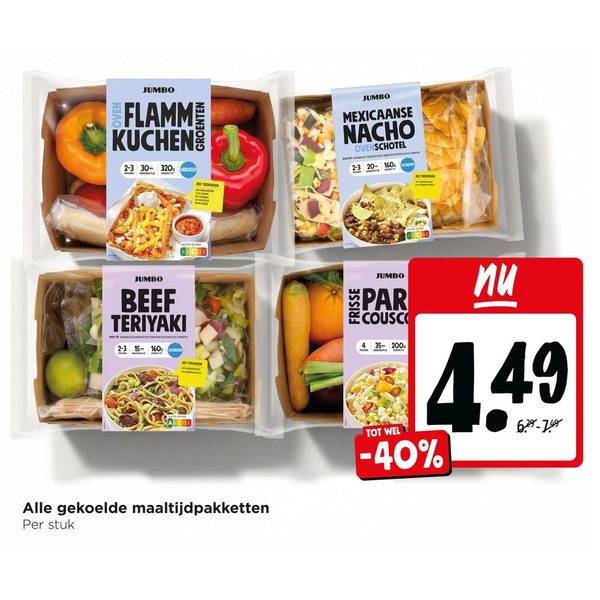 Alle gekoelde maaltijdpakketten