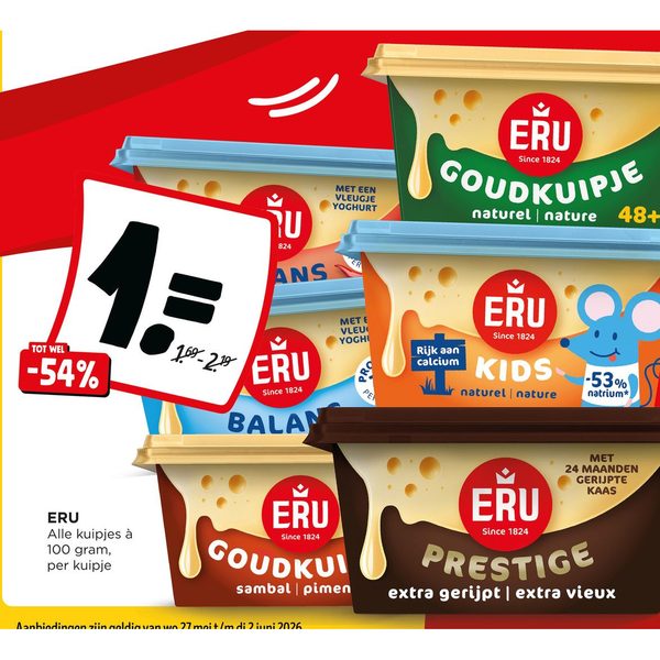 ERU kuipjes smeerkaas