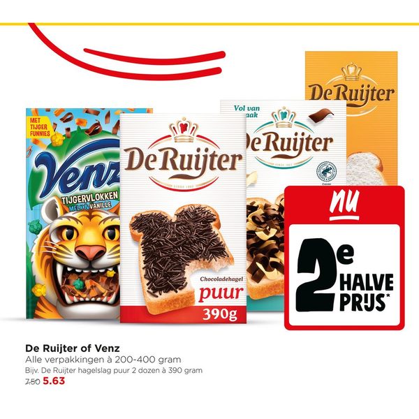 De Ruijter of Venz hagelslag/vlokken