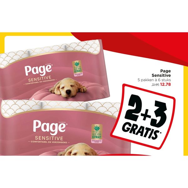 Page Sensitive toiletpapier