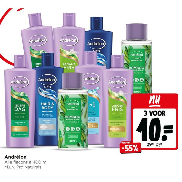 Andrélon Alle flacons à 400 ml
