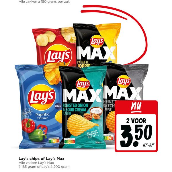 Lay's chips of Lay's Max