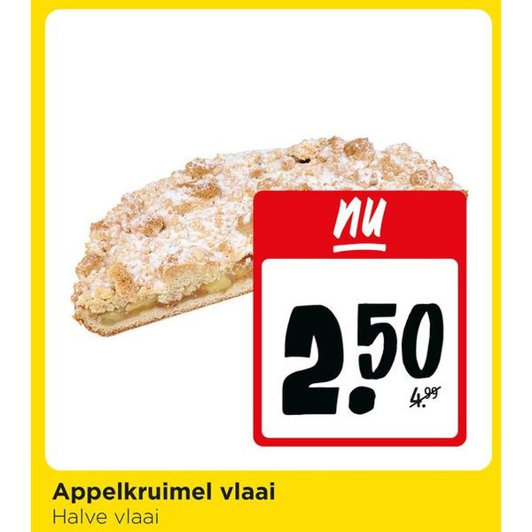 Appelkruimel vlaai