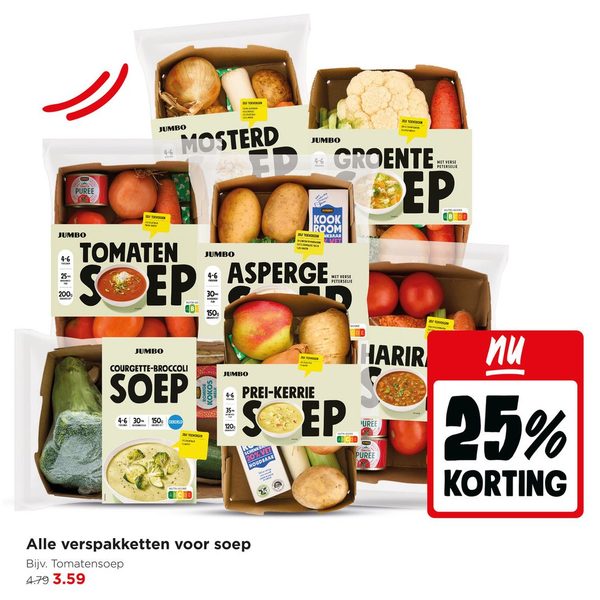 Alle verspakketten voor soep
