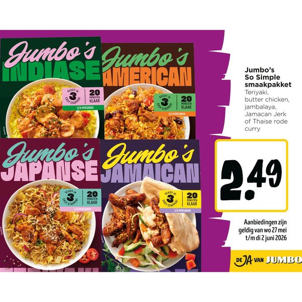Jumbo's So Simple smaakpakket