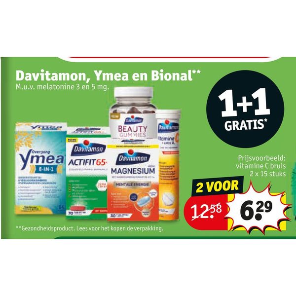 Davitamon, Ymea en Bional supplementen