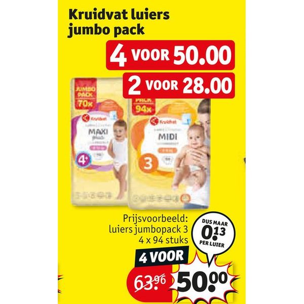 Kruidvat luiers jumbo pack