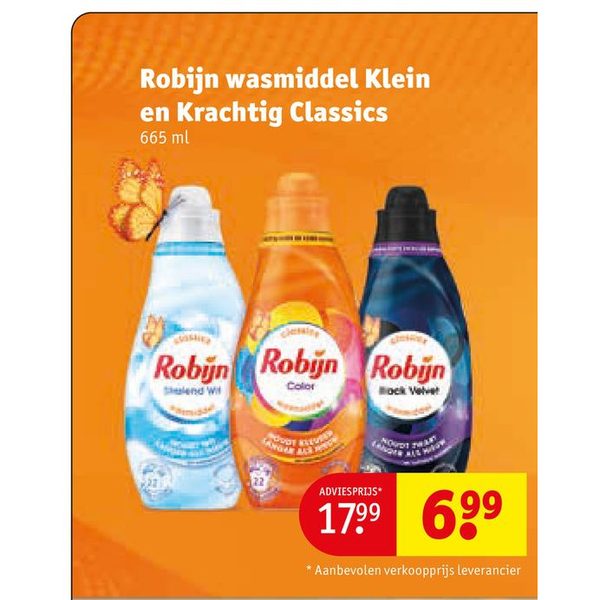 Robijn wasmiddel Klein en Krachtig Classics