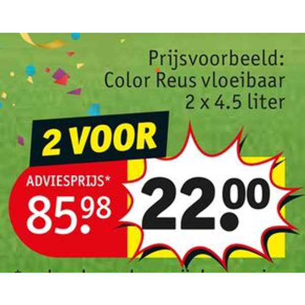 Color Reus vloeibaar 2 x 4.5 liter