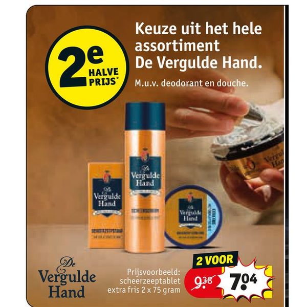 Keuze uit het hele assortiment De Vergulde Hand.