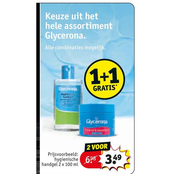 Keuze uit het hele assortiment Glycerona.