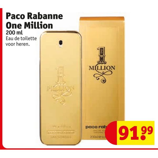 Paco Rabanne One Million 200ml Eau de toilette