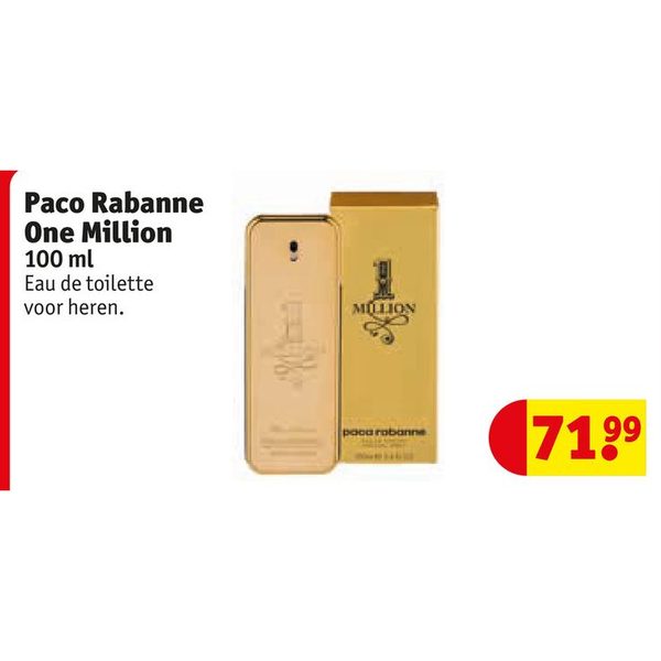 Paco Rabanne One Million 100ml Eau de toilette