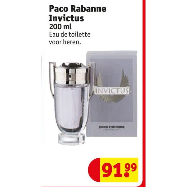 Paco Rabanne Invictus 200ml Eau de toilette