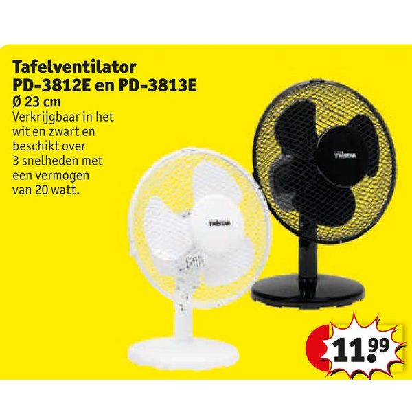 Tafelventilator PD-3812E en PD-3813E