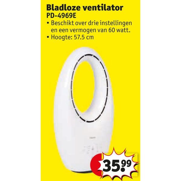 Bladloze ventilator PD-4969E