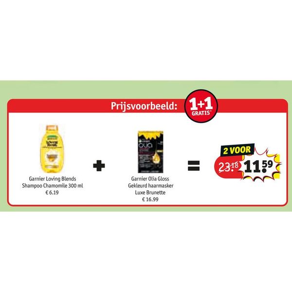 Garnier Loving Blends Shampoo Kamille & Olia Gloss Haarmasker