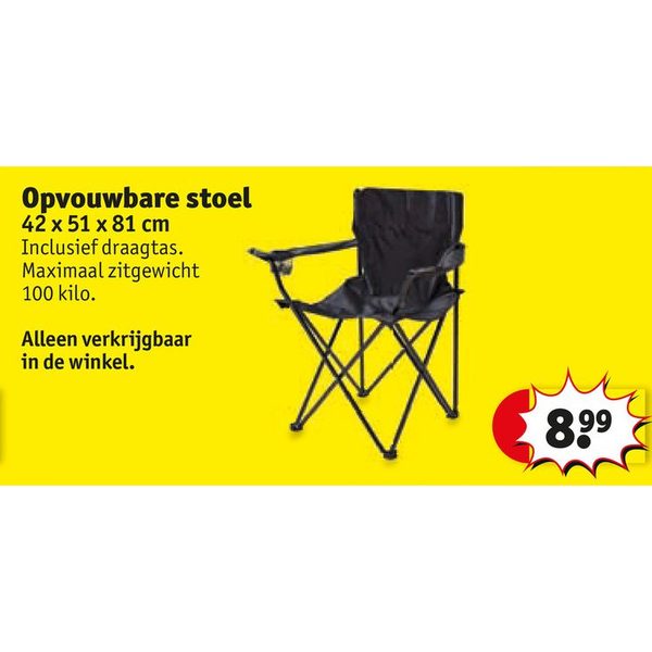 Opvouwbare stoel