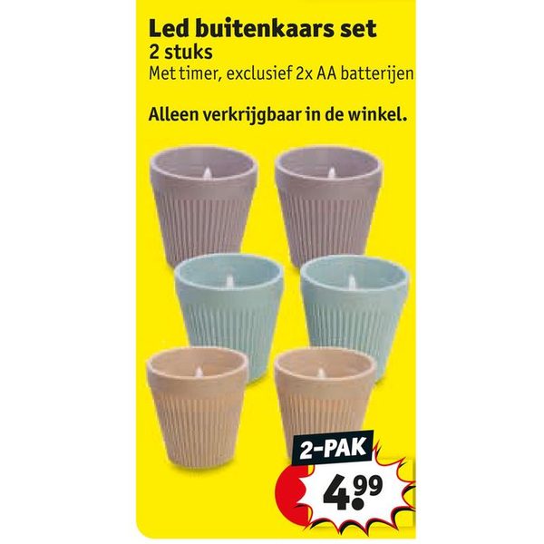 Led buitenkaars set