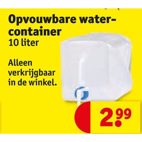 Opvouwbare watercontainer