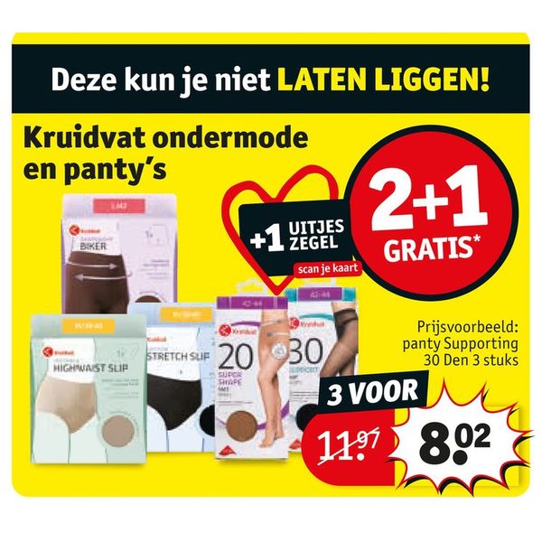 Kruidvat ondermode en panty's