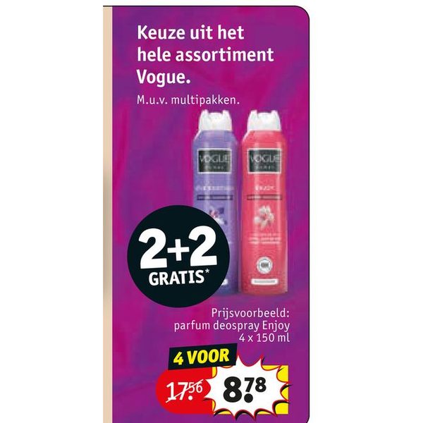 Vogue parfum deospray Enjoy