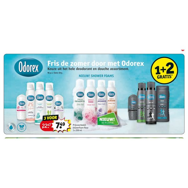 Odorex douche en deodorant assortiment