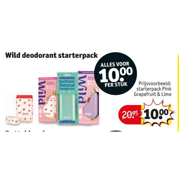 Wild deodorant starterpack