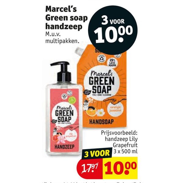 Marcel's Green soap handzeep