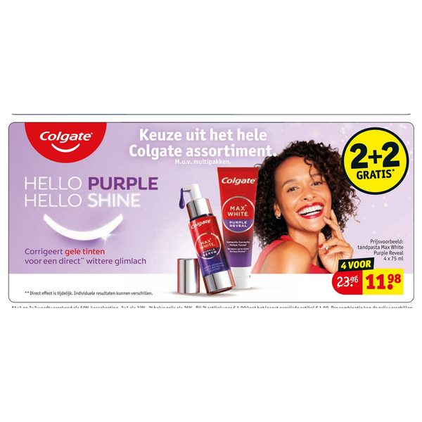 Keuze uit het hele Colgate assortiment