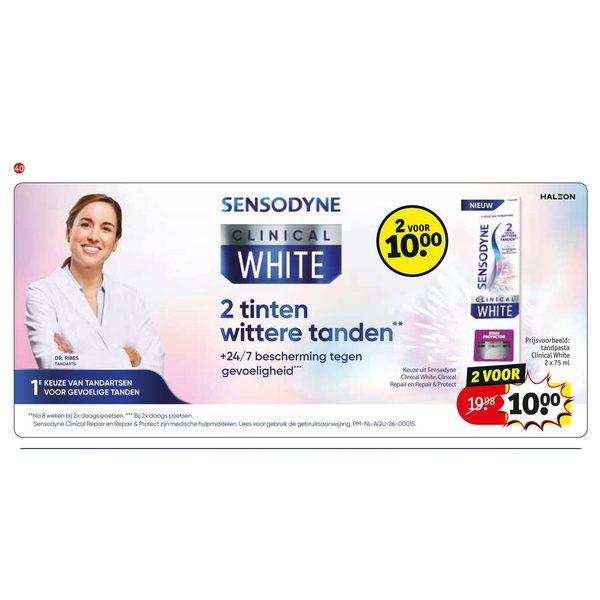 Sensodyne Clinical White tandpasta