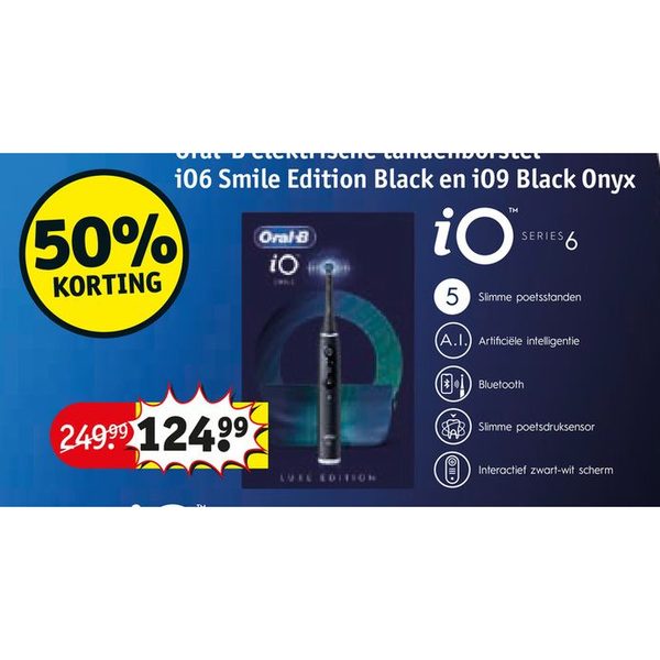 elektrische tandenborstel iO6 Smile Edition Black