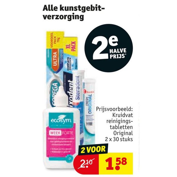 Alle kunstgebit-verzorging