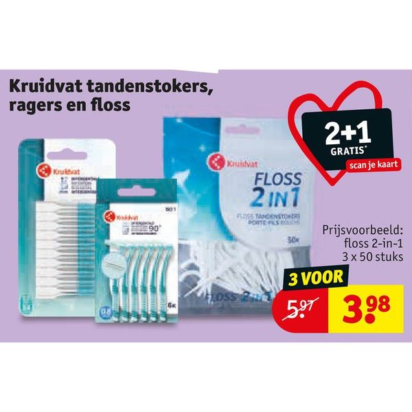 Kruidvat tandenstokers, ragers en floss