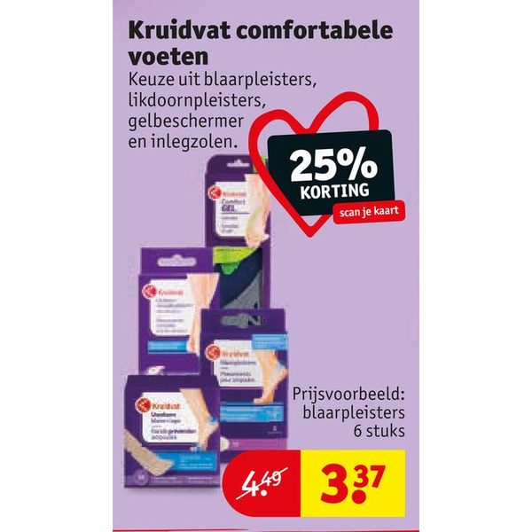 Kruidvat comfortabele voeten assortiment
