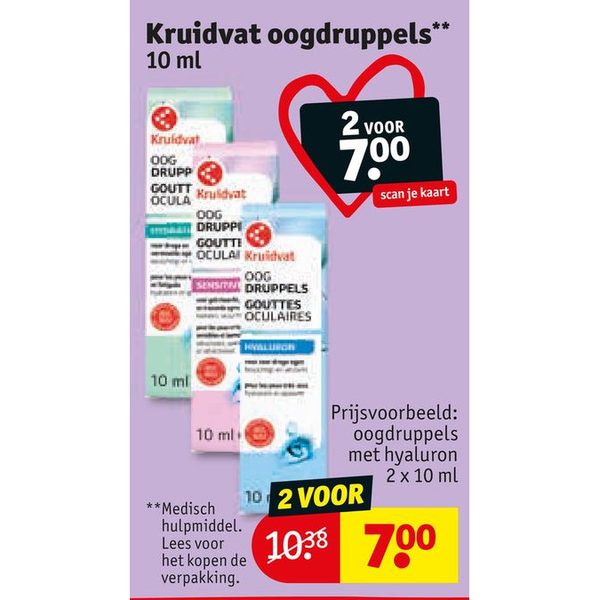 Kruidvat oogdruppels** 10 ml