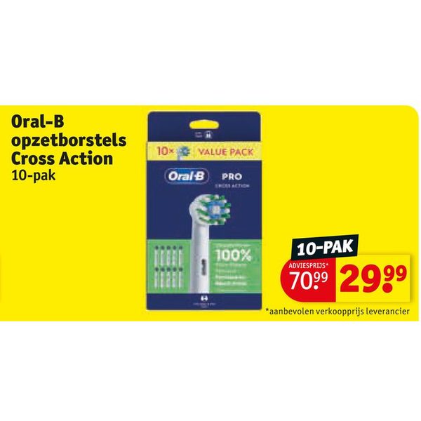 Oral-B opzetborstels Cross Action 10-pak