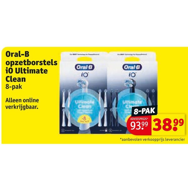 Oral-B opzetborstels iO Ultimate Clean 8-pak