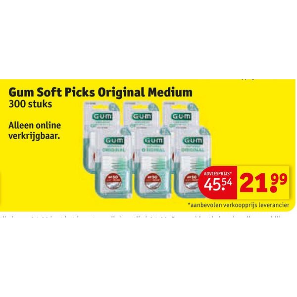 Gum Soft Picks Original Medium 300 stuks
