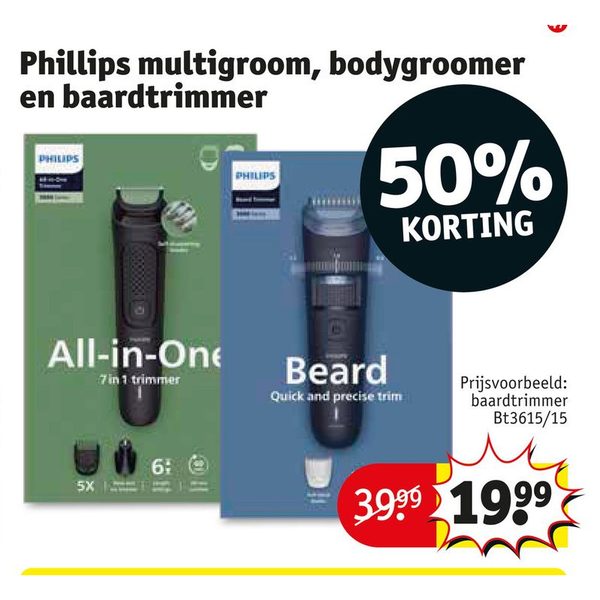 Phillips multigroom, bodygroomer en baardtrimmer