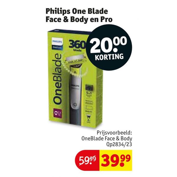 Philips One Blade Face & Body en Pro