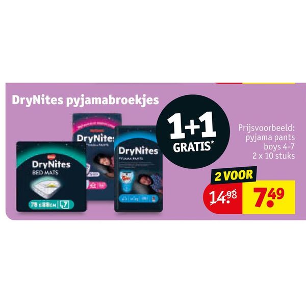 DryNites pyjamabroekjes