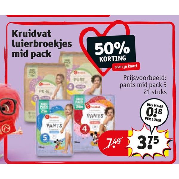 Kruidvat luierbroekjes mid pack
